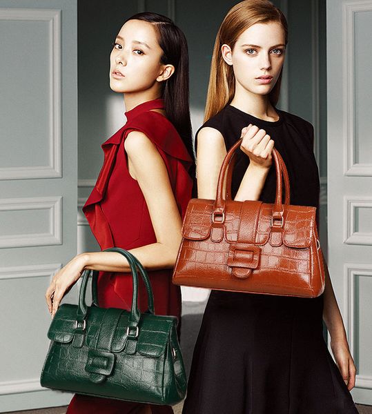 

Whole ale fa hion vintage women handbag houlder bag burgundy green black red black nake kin genuine leather houlder bag handbag