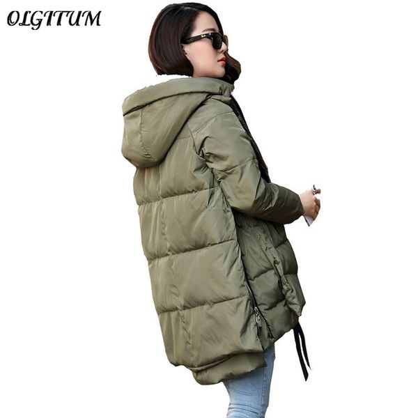 

wholesale-2017 new aarrivals fashional women jacket hoody long style warm winter coat women plus size m~5xl, Black