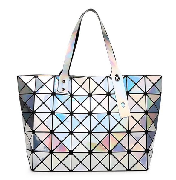 

luminous bag women's geometry shoulder messenger bag hologram laser noctilucent bag ing