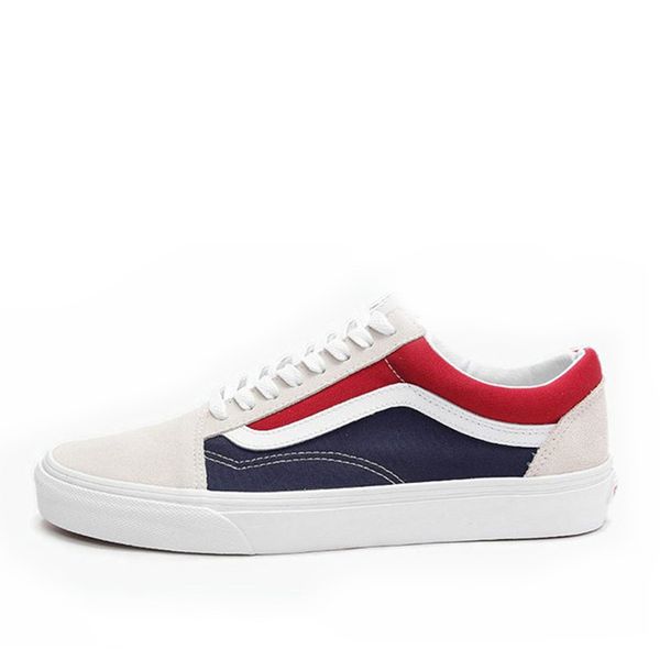 vans shoes blue and red