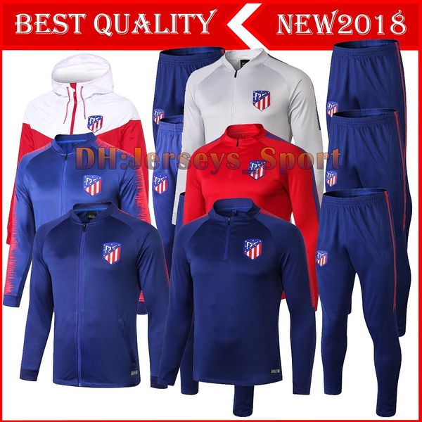 

Atletico jacket training uit 18 19 griezmann ftorre koke madrid football jacket long zipper occer track uit