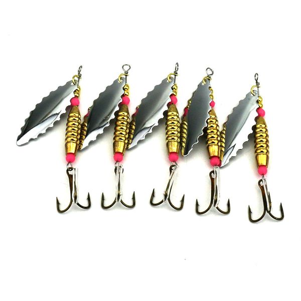 

5pcs spoons fishing kit /trout spinner kit/8.1cm spinnerbaits11.5g