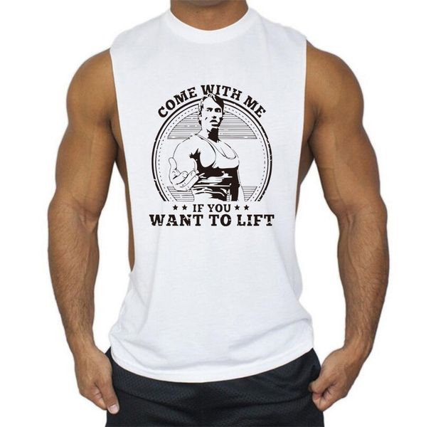 

muscleguys brand fitness clothing men tank arnold cotton gyms tank bodybuilding stringers workout singlets undershirt, White;black
