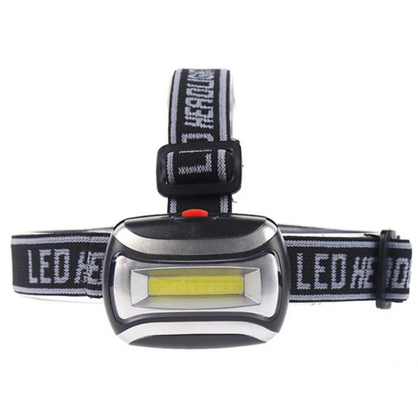 

600lm mini 3w cob led headlamp adjustable fishing camping headlight aaa battery torch headlamp 3 modes white light mode lamp with headband