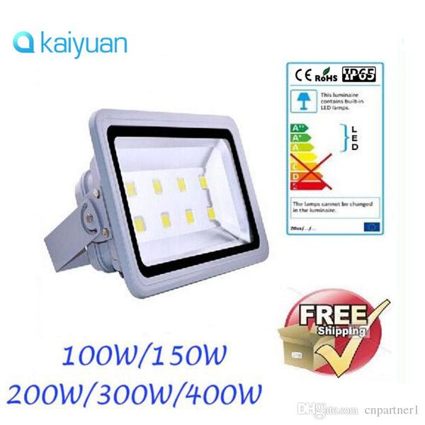 Best Power Outdoor Lighting 100w 150w 200w 300w 400w Epistar Led Flood Light Ac85 265v Floodlights Waterproof Outside Reflector Commercial