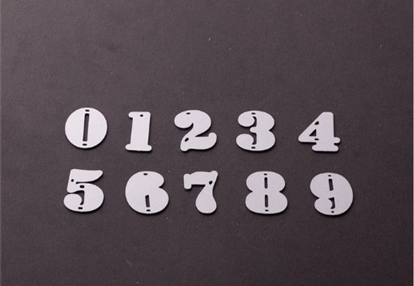 

0-9 Numbers Digits Metal Cutting Dies Stencils DIY Scrapbooking Die Cuts Photo Album Decorative Embossing DIY Paper Cards