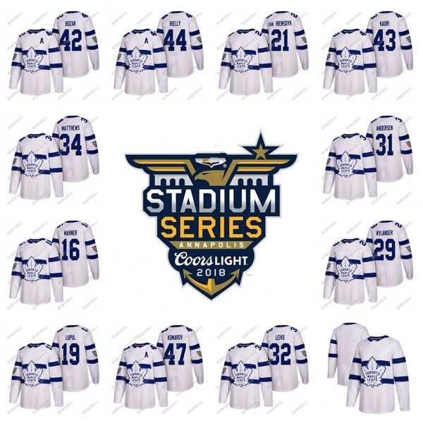 

2018 Stadium Series Toronto Maple Leafs Hockey Jerseys Men Women Youth Auston Matthews Marner Marleau Nylander Brown Rielly McElhinney