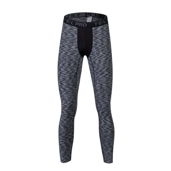 

2017 men compression pants bodybuilding fitness skinny long leggings tights pants compression running clothing, Black;blue