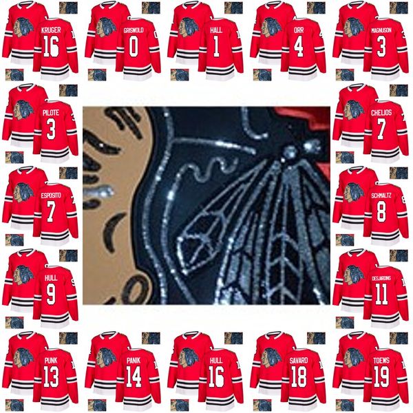 

Chicago Blackhawks Gold Embroidery Jerseys Jonathan Toews Nick Schmaltz Marcus Kruger Nick Schmaltz Denis Savard Bobby Orr Hockey Jerseys