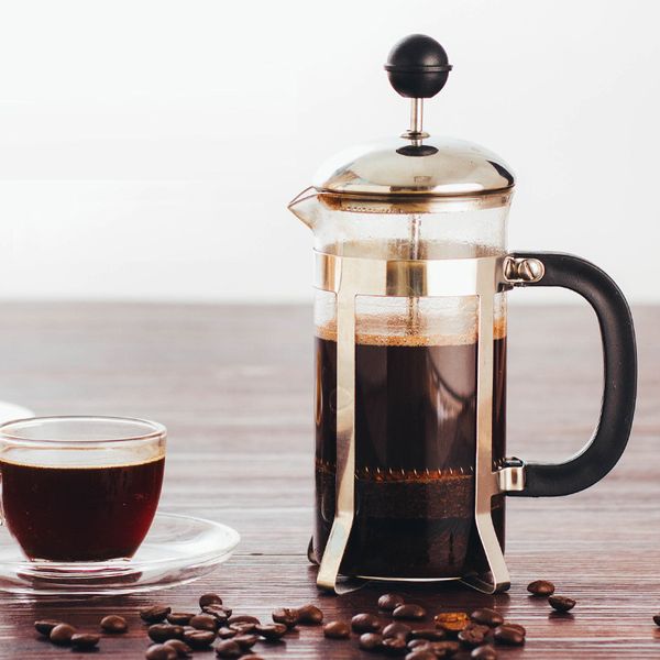 

350ml hou ehold french pre tainle teel coffee pot portable tea filter hand flu hing kettle coffee pot