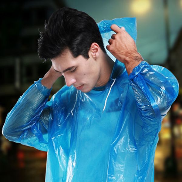 

waterproof raincoat men women poncho long impermeables para lluvia mujer disposable women hooded raincoat camping qqg531