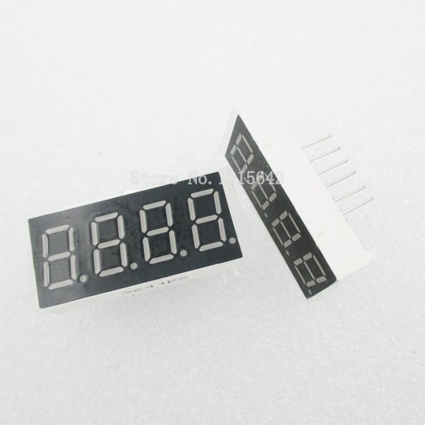

5pcs/lot 4bit 4 bit common anode positive digital tube 0.36" 0.36in. red led display 7 segment digit