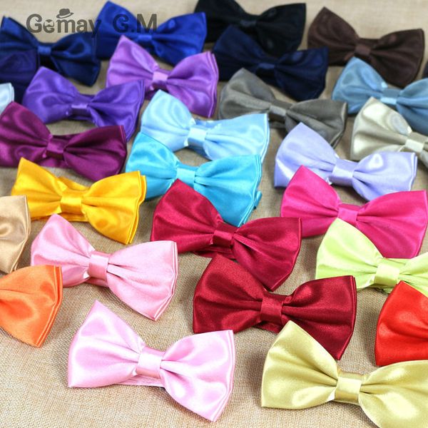 

classic solid color bowtie for man 36colors neckwear adjustable man wedding bowtie polyester bowties for, Black;blue