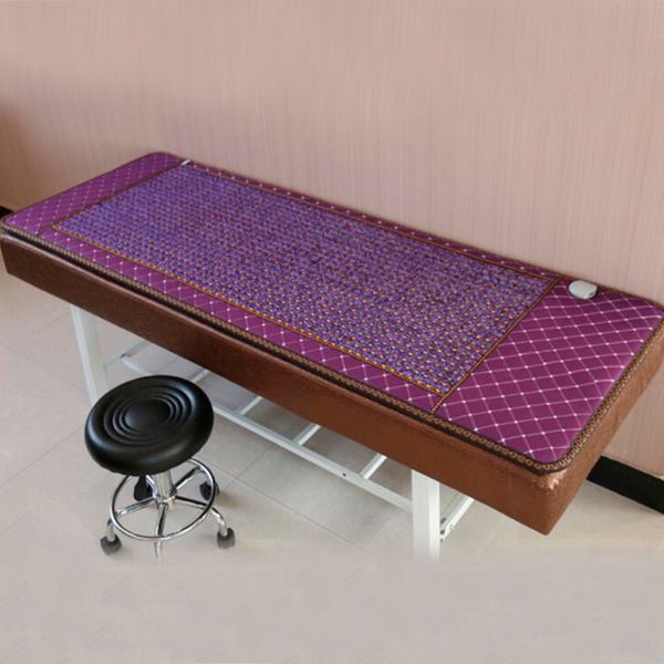 Full Body Massager Heated Mat Seven Colorful Stones Natural Jade