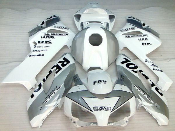 

fairings for honda cbr1000rr 2004 2005 white silver injection mold fairing kit cbr 1000 rr 04 05 qq37