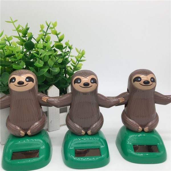 Novelty Solar Toys Plastic Abs Sloth Solar Powered Dancing For Desk Home Ornaments Decoration Toys For Children Kids Gift Solar System Toy Solar Toy