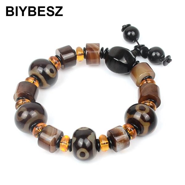 

tibetan beaded new special bracelet natural stone bracelets charm male bracelets & bangles jewelry for men wrist bracelet gifts, Black