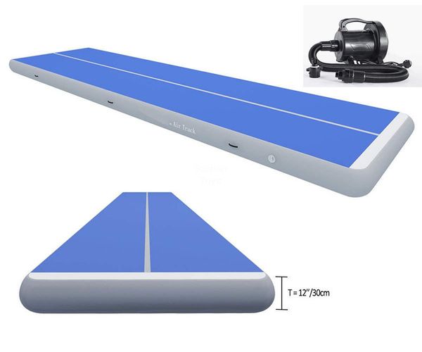

6x1x0.2m inflatable gymnastics airtrack tumbling mat air track floor mats with a pump for home use/training/cheerleading