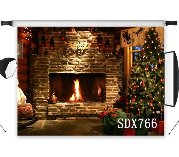 2020 Wholesale Polyester Amp Vinyl Christmas Tree Fireplace Gift