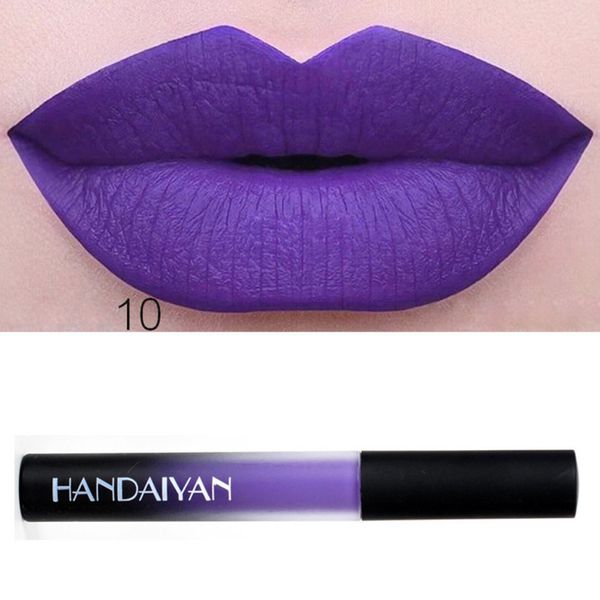 

drop ship fashion waterproof long lasting liquid dark purple velvet mae lipstick makeup lip gloss lip cosmetic tool 1pc apr 24