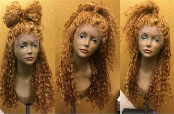 Honey Blonde Lace Front Wig Glueless Full Lace Wigs Human Hair Wig