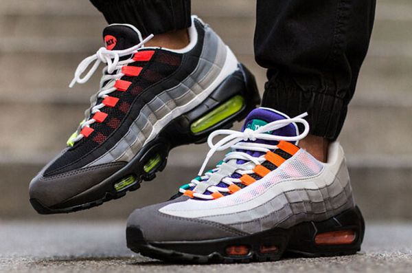 

2018 new mens sports 95 running shoes,premium og neon cool grey sporting shoes sneakers size 40-46
