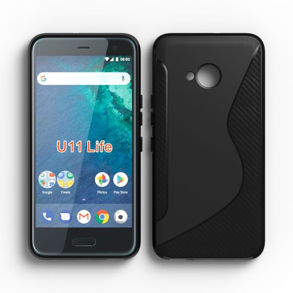 Coques Téléphone Portable Caseishere Pour Htc U11 Vie Cas Soft S Dessin Au Trait Silicone Tpu Gel Couverture Peau Pour Htc U11 Vie Téléphone Funda Cas