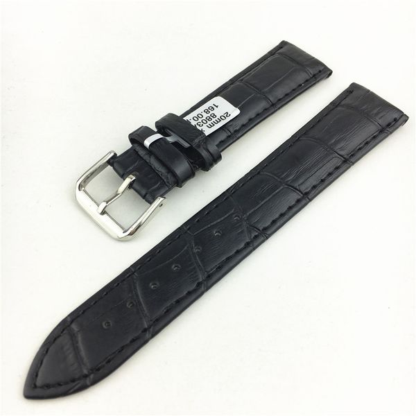 

watch band genuine leather straps 18mm 20mm 16mm 19mm 22mm watch accessories men 4 colors watchbands for longine, Black;brown