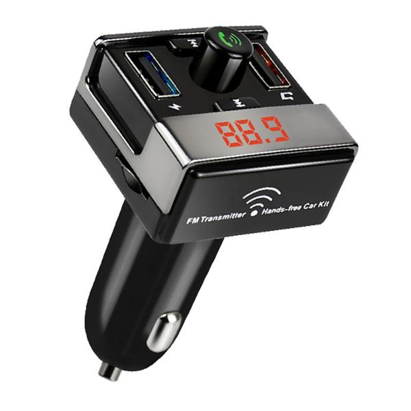 

A7 Dual USB быстрое автомобильное зарядное устройство, FM-передатчики, поддержка U-диск