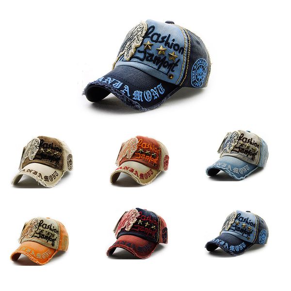 

women embroidered flower baseball cap denim cap fashion e snapback hat summer hip hop grinding multicolor bone masculin, Blue;gray