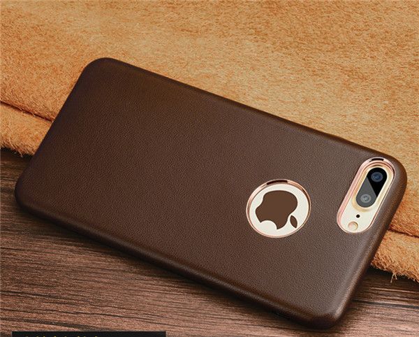 

B08 real leather mobile phone ca e for iphone8 plu new leather bu ine luxury