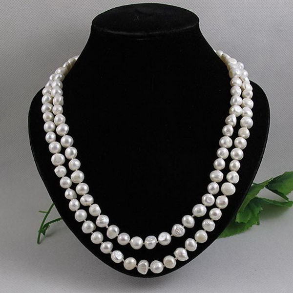 

unique pearls jewellery store,white color baroque freshwater pearl necklace,120cm long pearl,perfect lady's party gift, Silver