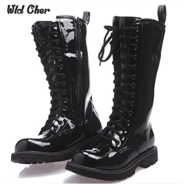 

2017 over knee high boots mens boots natural cow light leather men long waterproof snowboots equestrian motocycle, Black