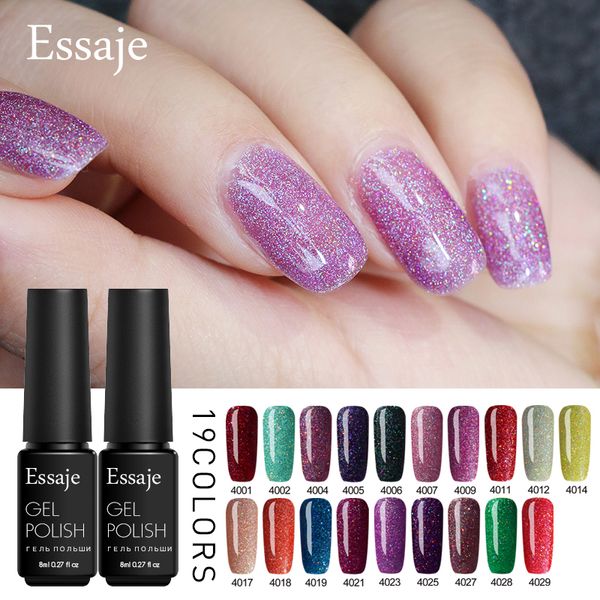

essaje new arrival neon 19 colors uv gel nail polish long lasting gel polish nail art vernis semi permanent varnish, Red;pink