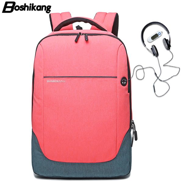 

boshikang women backpack school bag female girl student junior high college bag trend leisure back pack couples backpacks