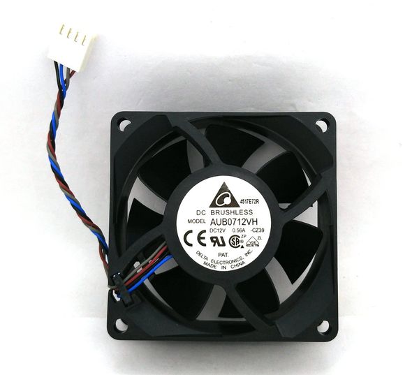 

new original delta aub0712vh dc12v 0.56a 70*70*25mm 4lines pwm computer cpu cooling fan