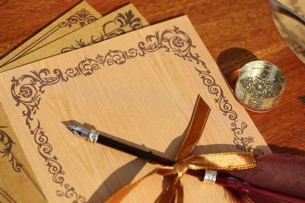 

retro european-style lace vine wood kraft paper envelopes 5pcs ing