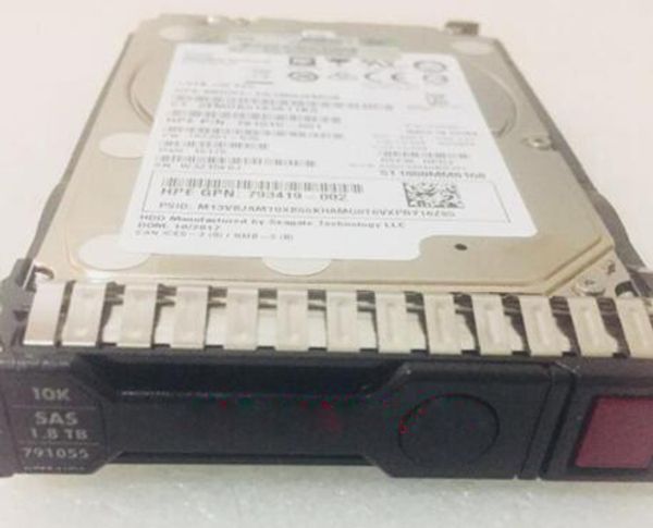

791034-в21 791055-001 1,8 тбайт, sas 12 гбит / 10к 2.5" ск dl360 g8 и g9 с сервера жесткий диск