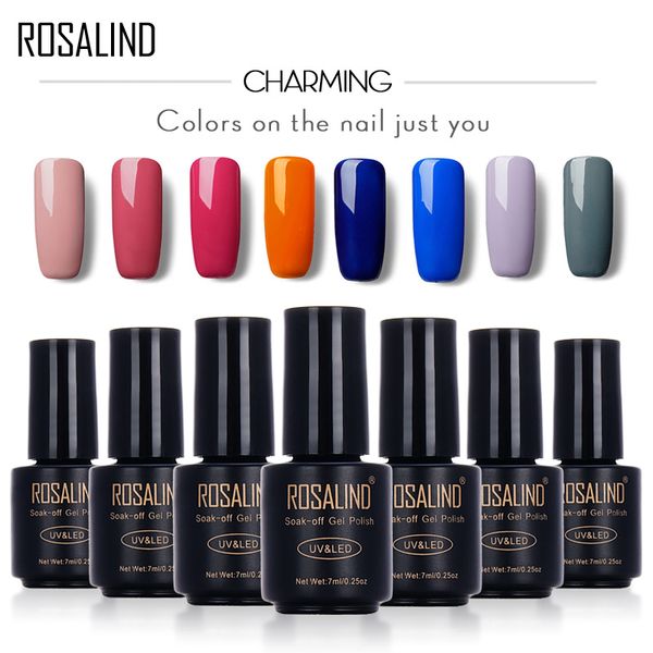 

rosalind 7ml nail polish gorgeous color nail gel polish vernis semi permanent coat base coat gel varnishes gelpolish