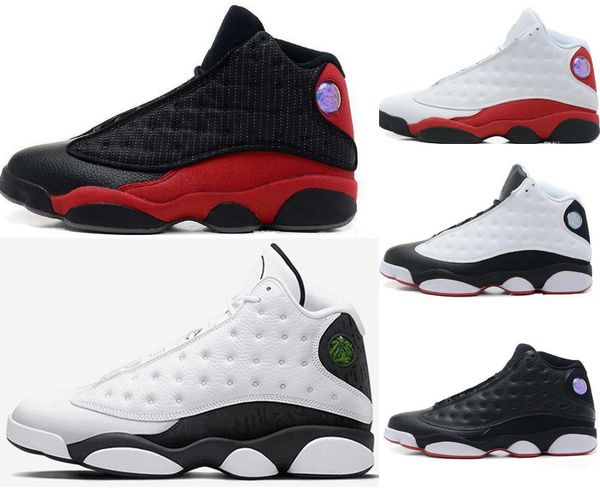 

wholesale New 13 13s Black Cat 3M Reflect Men Women Basketball Shoes 13s Flint Bred Olive Gym Red Sneakers