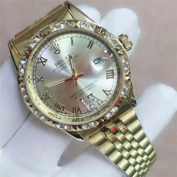 

высокое качество top brand Swiss diamond watch женщины Dress Watch из нержавеющей стали мужчины водонепроницаемые мода мужские роскошные мужские кварцевые часы