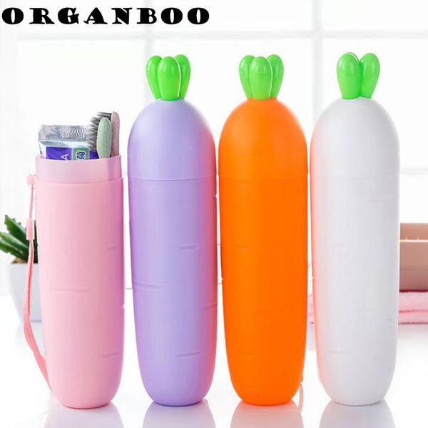 

organboo 1pc creative radish plastic box children's couple brush travel toothpaste toothbrush box holder bathroom accessories