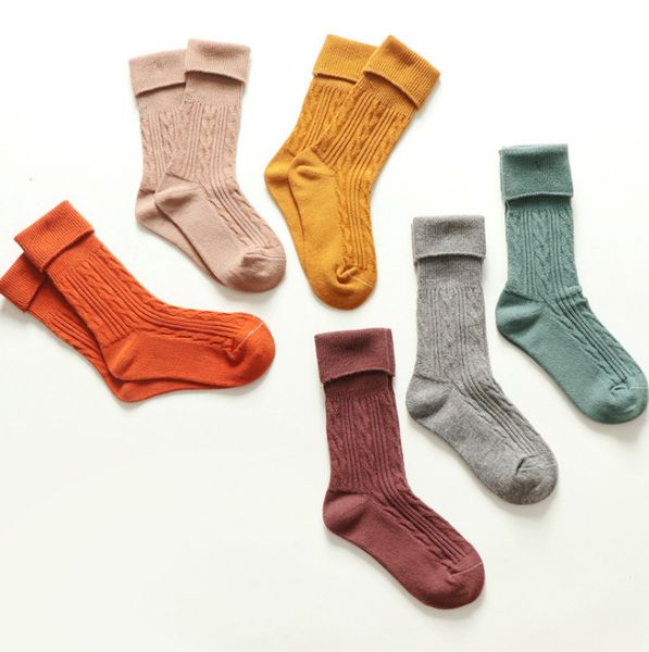 

Fa hion boy ock girl twi t knitted cotton ock kid 3 4 knee high ca ual ock children breathable port tocking fit 2 8t f0864