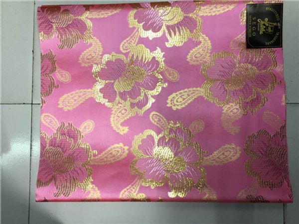 

розовый и золотой свадьбы африканских сего headtie африканских сего Headtie ткань,GeleIpele,