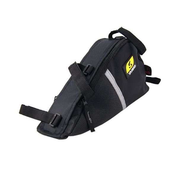 

black cycling e frame bag bike bicycle tube frame-mount pack quick-access