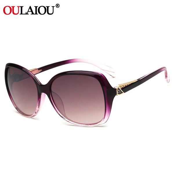 

oulaiou 2018 fashion elegant women sunglasses uv400 colour luxury women's sun glasses eyewear female girl lady oculos eyeglasses, White;black