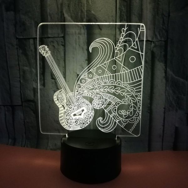 2019 Guitar Model Led Night Light Touch Table Lamp Changing 3d Desk Lamp Novelty Led Night Lights Death Star Light From Samanthe 23 48 Dhgate Com