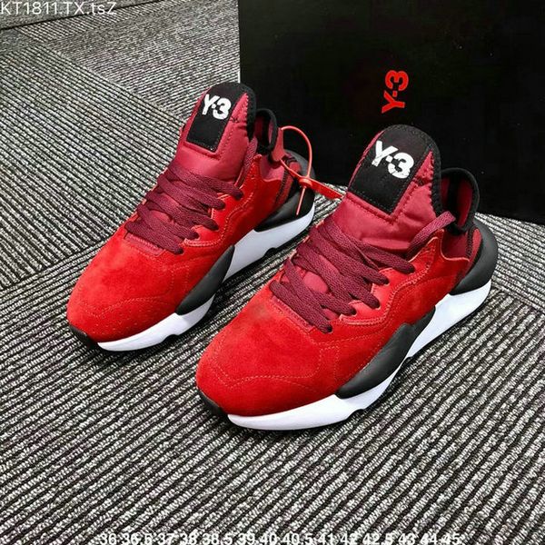 

новые мужчины повседневная обувь y3 kaiwa коренастый кроссовки y - 3 kaiwa коренастый спортивные кроссовки обучение повседневная обувь разме, Black