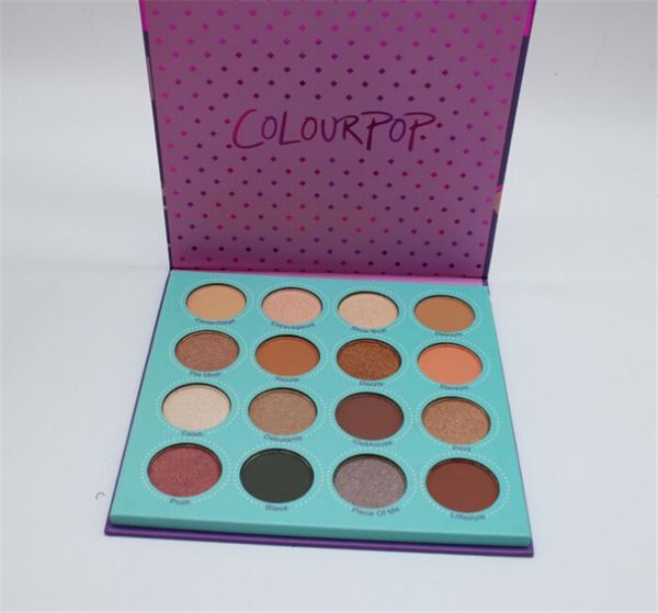 

new colourpop fame eyeshadow palette 16 colors makeup eye shadow palette 2018