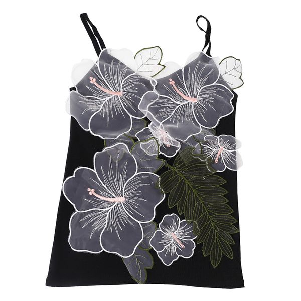 

summer beach crop for women clothing sleeveless strapless tank fashion patchwork mesh camis ladies casual shirts, White